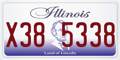 IL license plate X385338