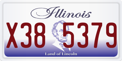IL license plate X385379