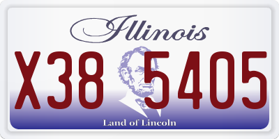 IL license plate X385405
