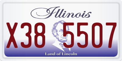 IL license plate X385507