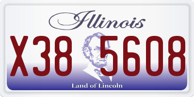IL license plate X385608