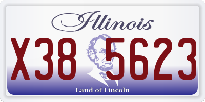 IL license plate X385623