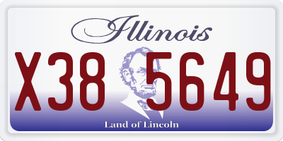 IL license plate X385649