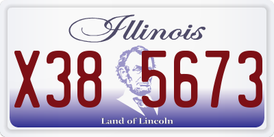 IL license plate X385673