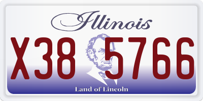 IL license plate X385766