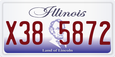 IL license plate X385872