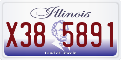 IL license plate X385891