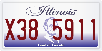 IL license plate X385911