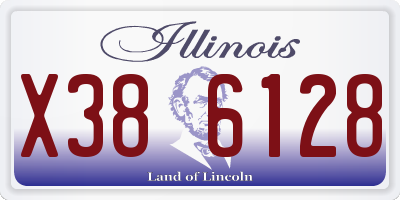 IL license plate X386128