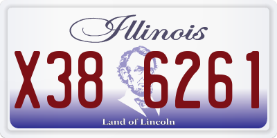 IL license plate X386261