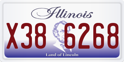 IL license plate X386268