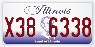 IL license plate X386338