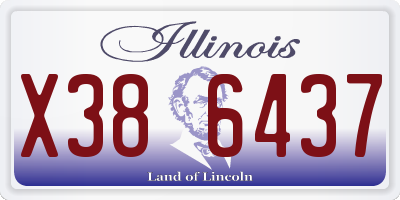IL license plate X386437