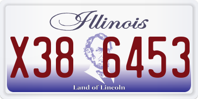 IL license plate X386453