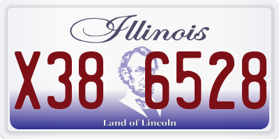 IL license plate X386528