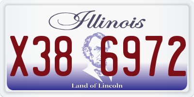 IL license plate X386972