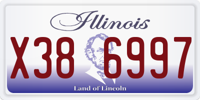 IL license plate X386997
