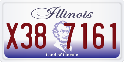 IL license plate X387161