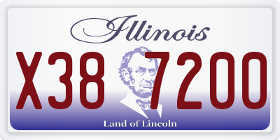 IL license plate X387200