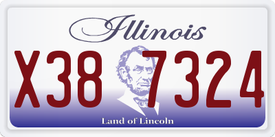 IL license plate X387324