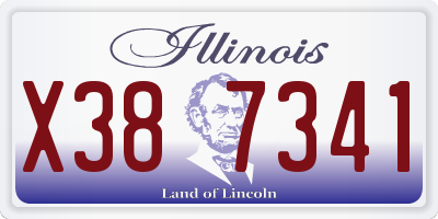 IL license plate X387341