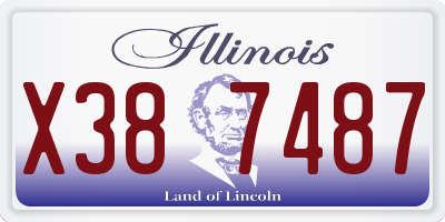IL license plate X387487