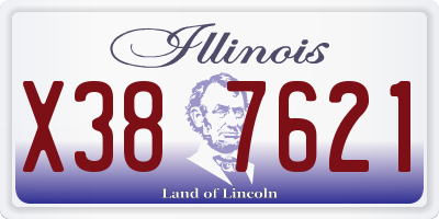 IL license plate X387621