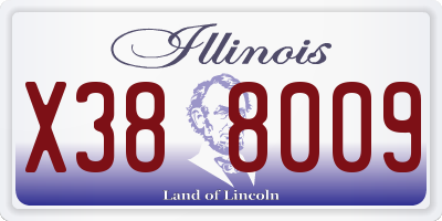 IL license plate X388009