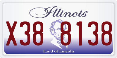 IL license plate X388138
