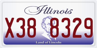 IL license plate X388329