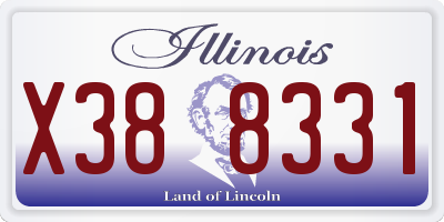 IL license plate X388331