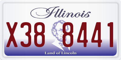 IL license plate X388441