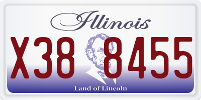 IL license plate X388455