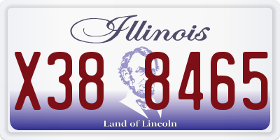 IL license plate X388465