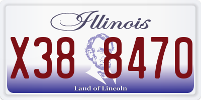 IL license plate X388470