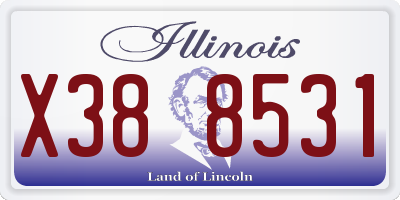 IL license plate X388531