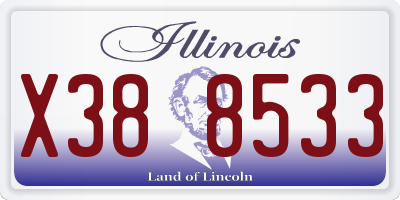 IL license plate X388533