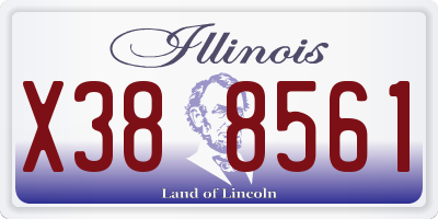 IL license plate X388561