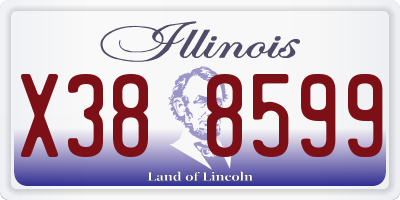 IL license plate X388599