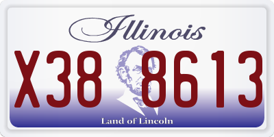 IL license plate X388613
