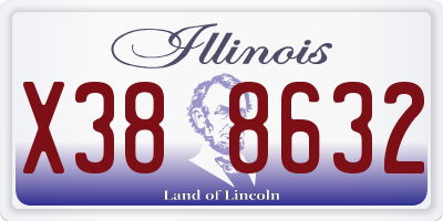 IL license plate X388632