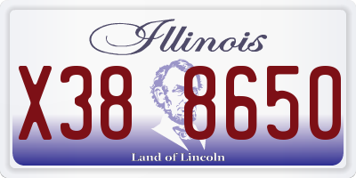 IL license plate X388650