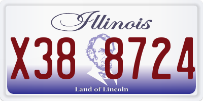IL license plate X388724