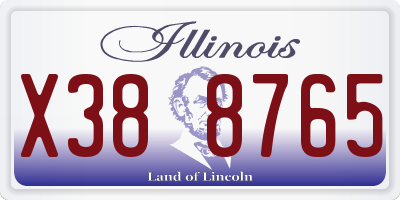 IL license plate X388765