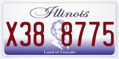 IL license plate X388775