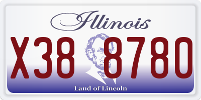 IL license plate X388780