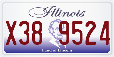 IL license plate X389524