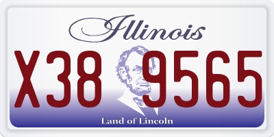 IL license plate X389565