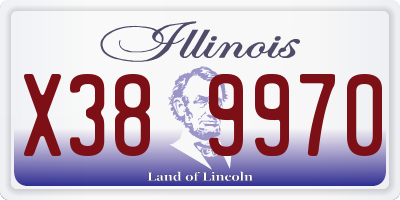 IL license plate X389970
