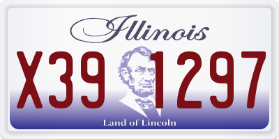 IL license plate X391297